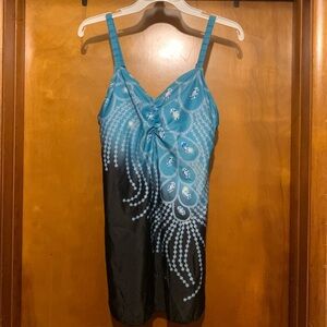 No Label Size XXL Diamond Ombre Swim Dress
